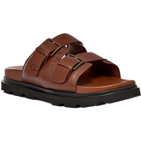 UGG Capitola Buckle Slides Men's Size US 10 / EU 43 Sandal, Brown NEW - Picture 6 of 8